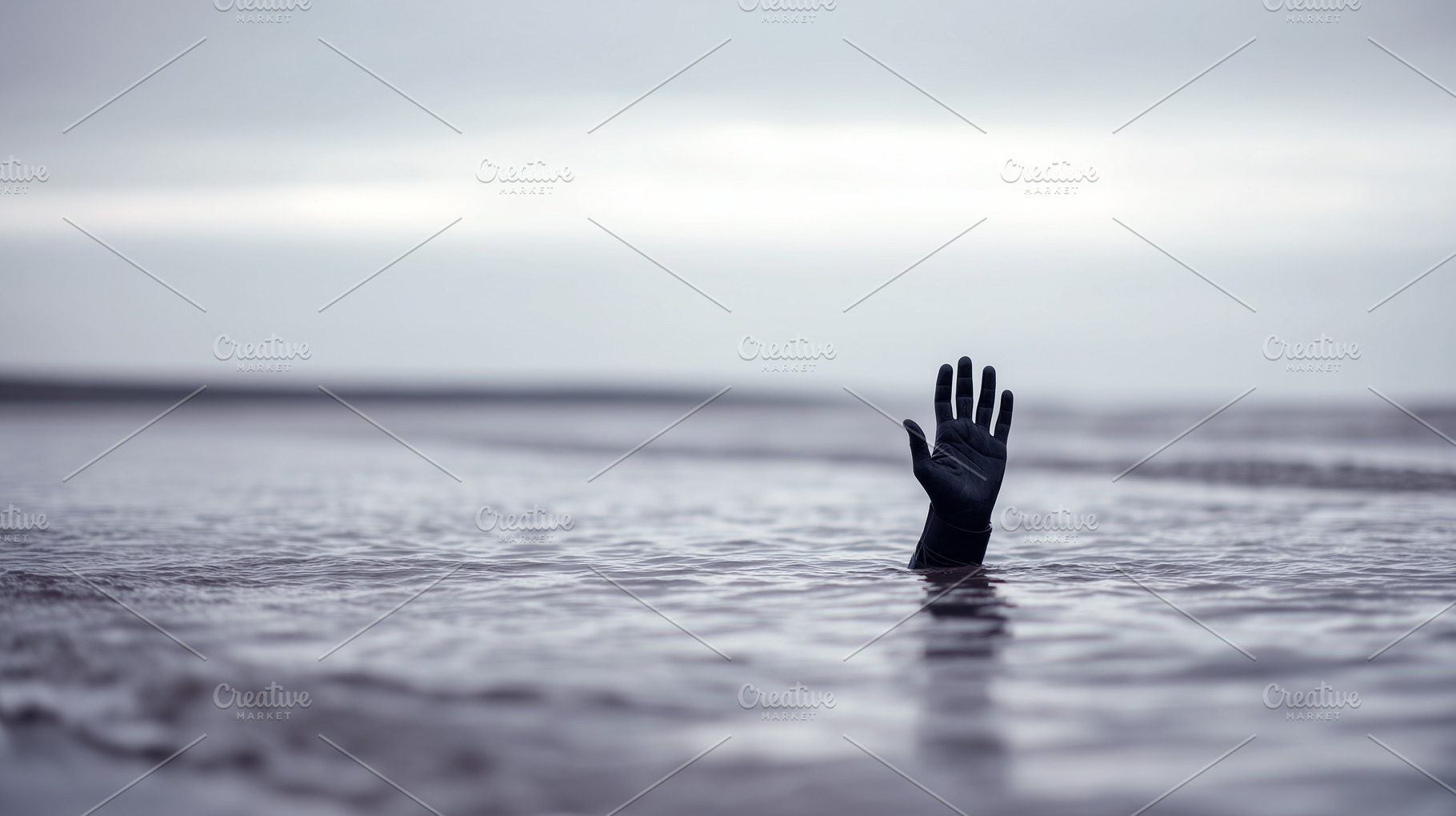 A single hand in a black glove reach, a Person Photo by MistyDay