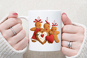 Cute Christmas Png Girly Gingerbread, an Illustration by Sublimation Artist (Thumbnail 5 of 6)