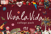 Viva la Vida: Collage Creator Pack, an Object Graphic by lerinartstudio (Thumbnail 1 of 8)