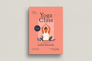 Yoga Class Flyer, a Flyer Template by Guuver