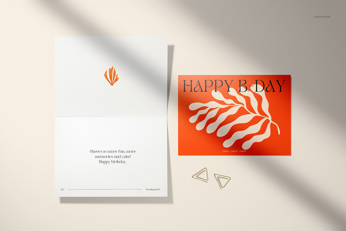 5x7 Folded Greeting Cards Mockup Set, a Merchandise Mockup by creatsy5 (Photo 27 of 33)