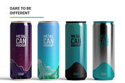 355ml Sleek Can Mockup, a Packaging Mockup by AY Mock-Ups (Thumbnail 9 of 9)