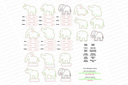 Lucky Elephant medal laser cut svg, a Pattern Graphic by MegaPrezencik (Thumbnail 5 of 5)
