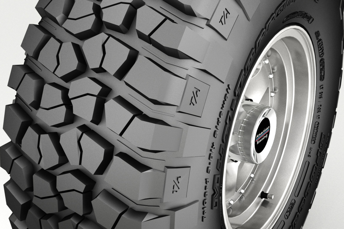 OFF ROAD WHEEL AND TIRE 3, a Cars & Vehicle 3D Model by NNAVAS 3D (Photo 2 of 9)