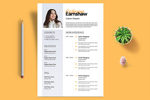 Minimal Resume Layout, a Resume Template by ContestDesign
