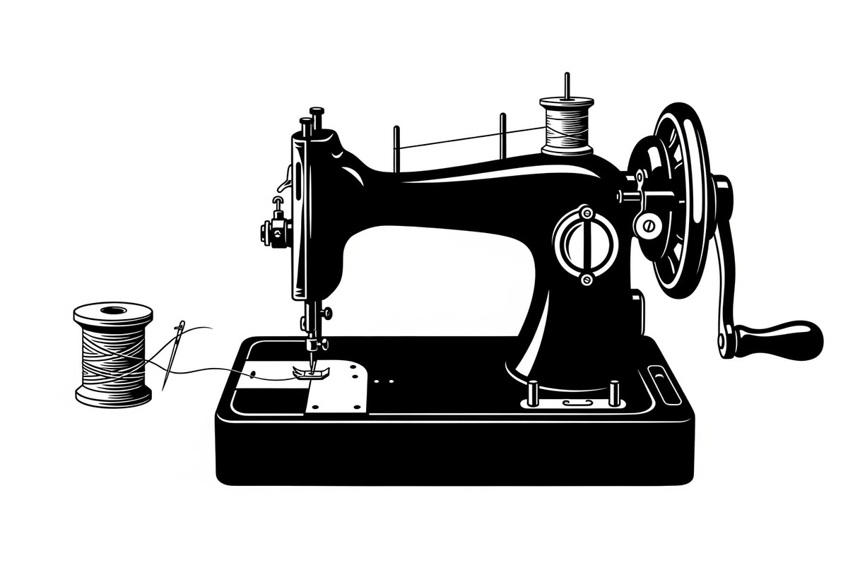 Vintage Sewing Machine Bundle, an Illustration by yasushie (Photo 15 of 31)