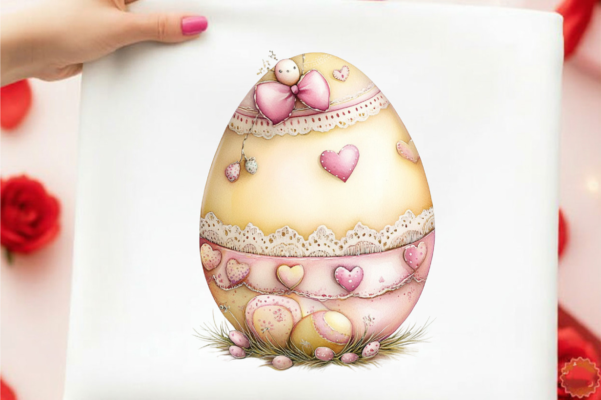 Watercolor Easter Egg Clipart, an Illustration by designcity5 (Photo 3 of 5)