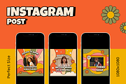 Gruvie Retro Kit Instagram Template, a Social Media Template by Shinra Labs (Thumbnail 3 of 5)