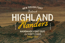 Highland Wanders - Rough Font Duo