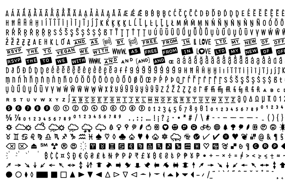 FONT | Eco Hand Kid, a Sans Serif Font by Typo Graphic Design (Photo 5 of 6)