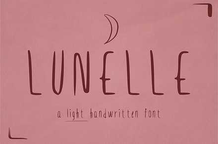 Lunelle – A Light Handwritten Font
