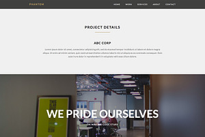 Phantom - Portfolio HTML Template