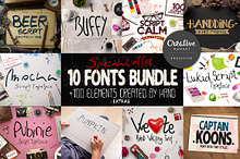 10 Fonts Bundle [85% OFF]