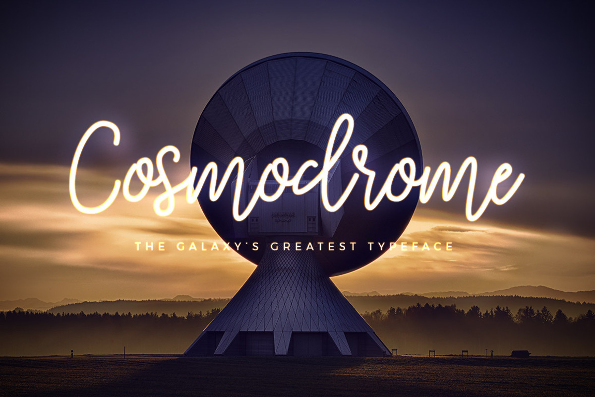 Cosmodrome Monoline Script Font, a Script Font by Design Panoply (Photo 9 of 9)