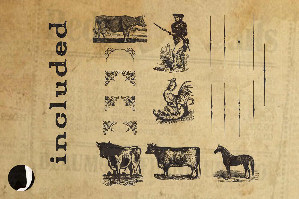 HANDY-Vintage Style Font, a Serif Font by Jadugar Design Studio (Photo 6 of 6)