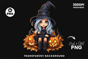 Halloween Fall Gnome Witch Bundle, a Seasonal Illustration by Creative Arslan (Thumbnail 8 of 9)