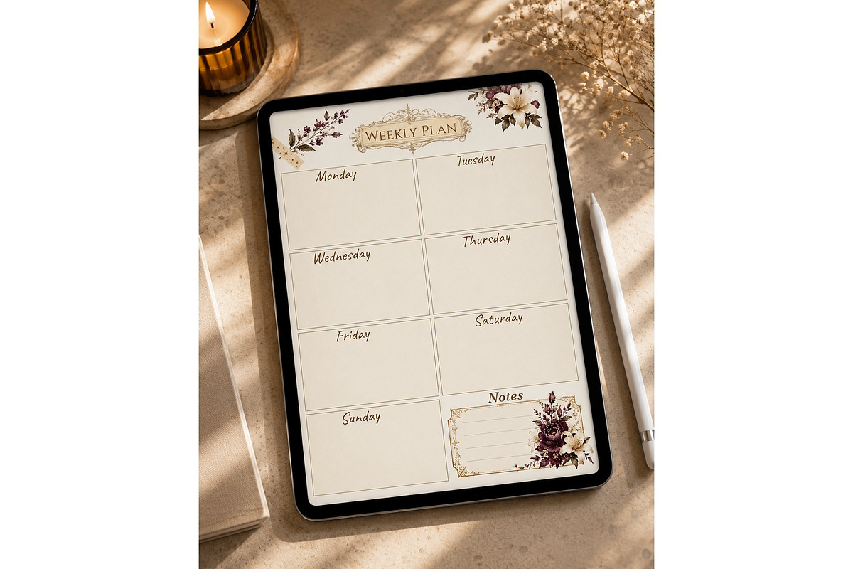 Aesthetic Planner Templates, a Stationery Template by Victoria Obscure (Photo 2 of 3)