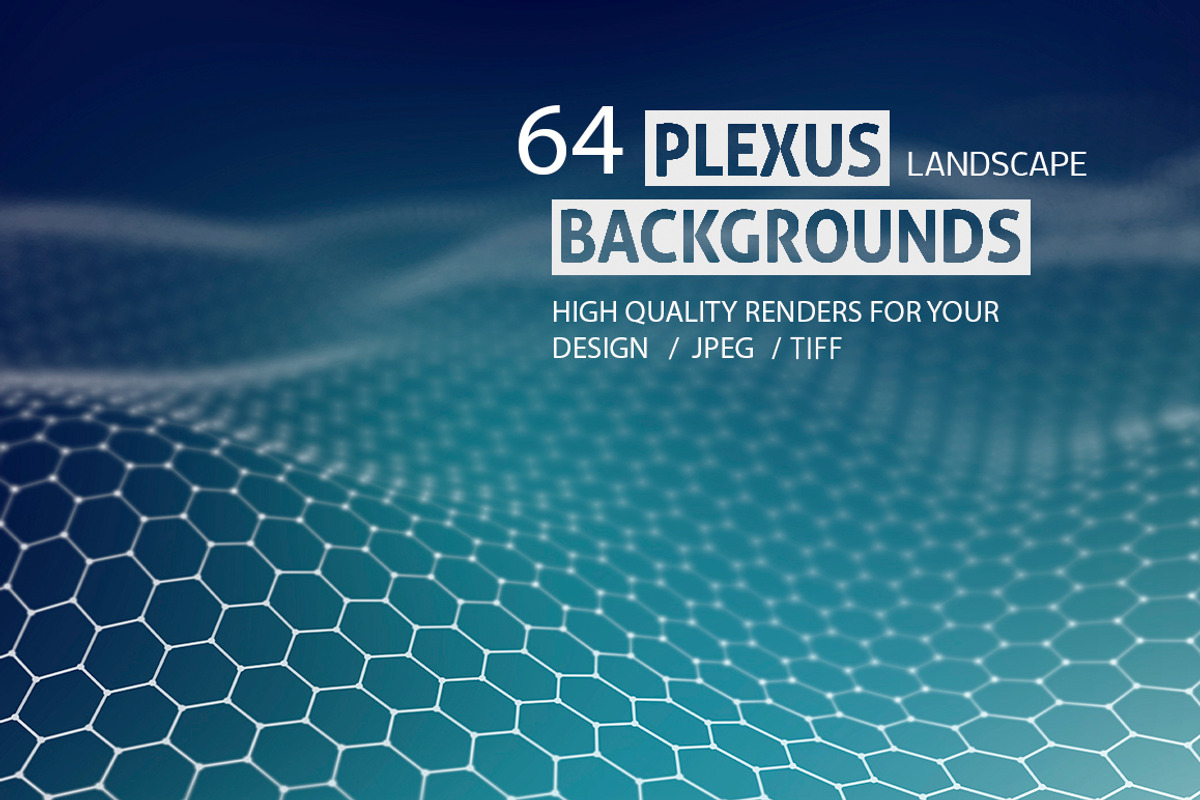 64 PLEXUS LANDSCAPE BACKGROUNDS, a Technology Illustration by AndisREA (Photo 1 of 4)