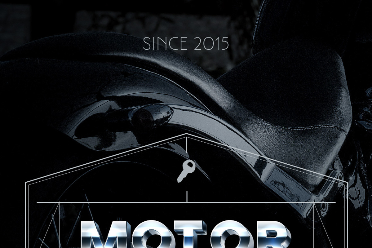 Silver chrome and aluminum 3D font preview 3