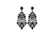 Vintage Filigree Earring SVG Bundle, an Object Graphic by jahid234 (Thumbnail 5 of 13)