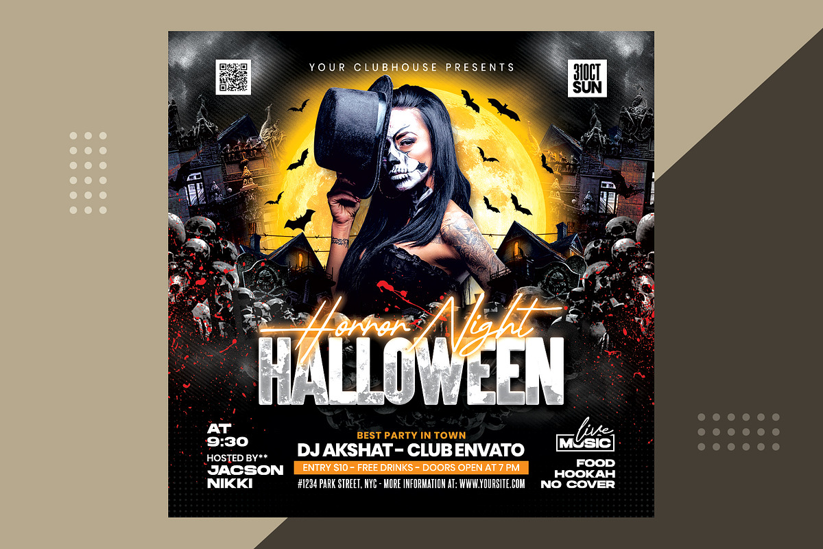 Halloween Flyer, a Templates & Theme by MithilaCreation (Photo 3 of 6)