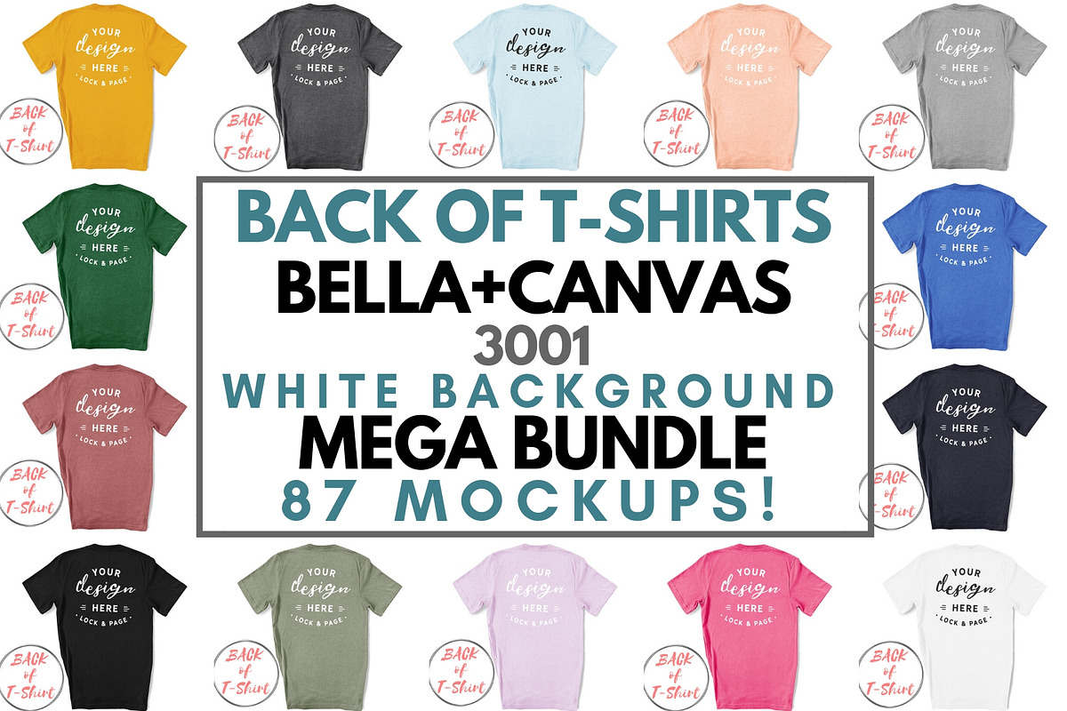 Ultimate T-Shirt Mockup Mega Bundle, a Shirt Mockup by lock and page (Photo 9 of 17)