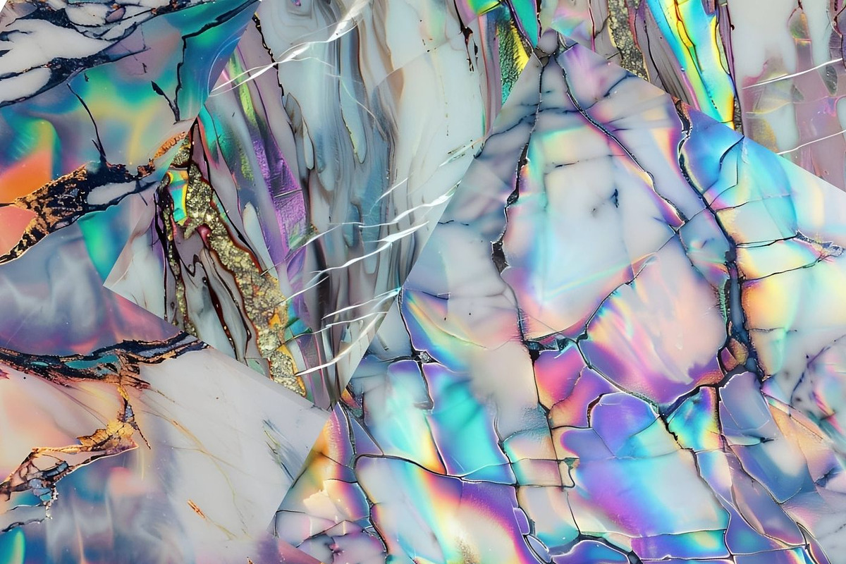 24 Holographic Opal Marble Pattern, a Pattern Graphic by UniqueMe (Photo 18 of 19)