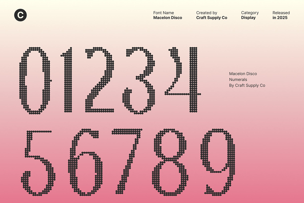 Macelon Disco, a Sans Serif Font by Craft Supply Co. (Photo 5 of 8)
