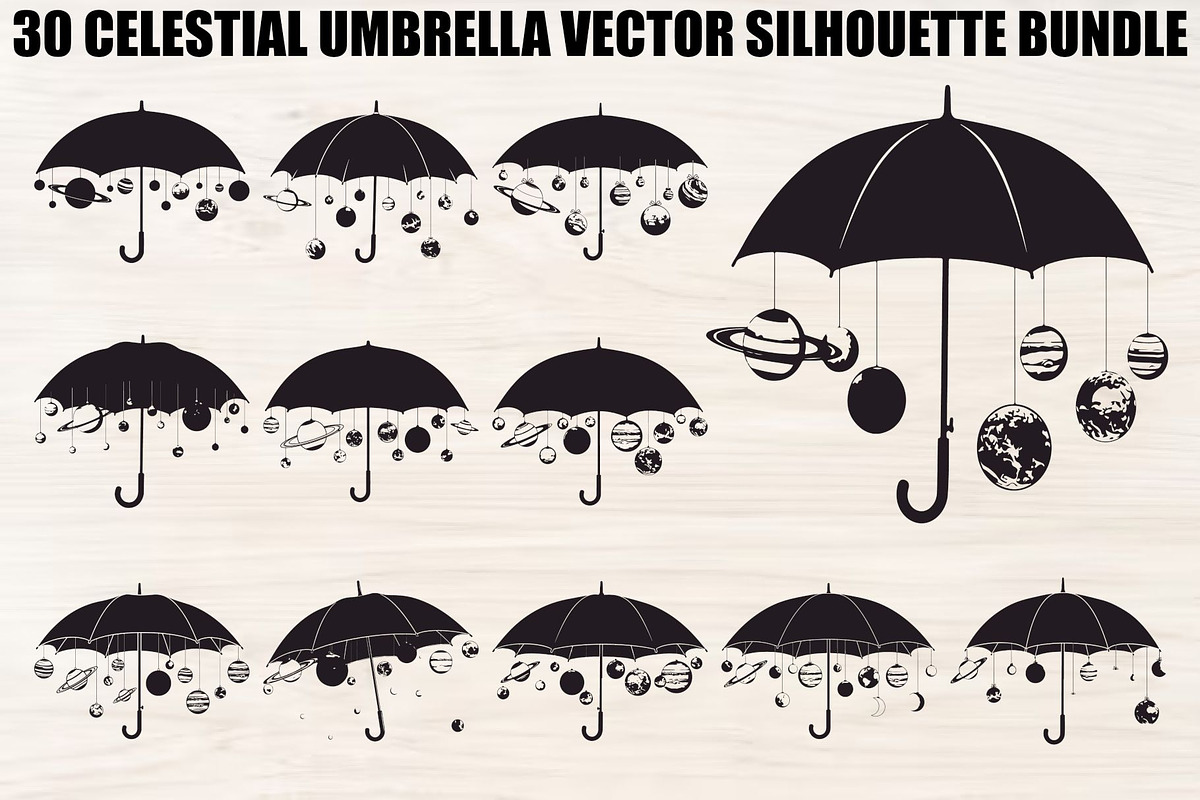 Celestial Umbrella Bundle, an Illustration by yasushie (Photo 1 of 31)