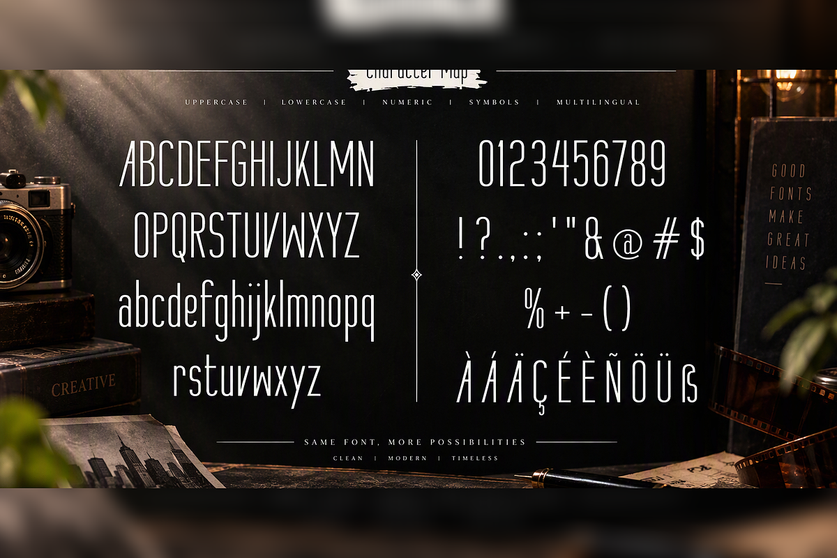 Veda Loom Fashion Condensed Font, a Sans Serif Font by mesuka (Photo 5 of 5)