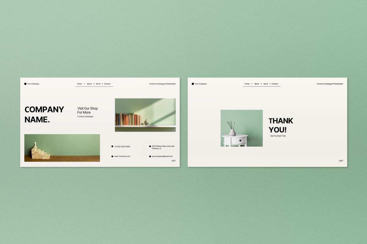 Cream Furniture Catalogue Keynote, a Presentation Template by graphicook (Photo 4 of 4)