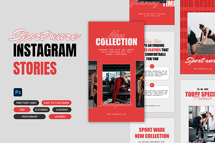 Sport Ware Modern Instagram Stories
