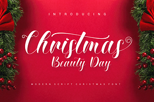 Christmas Beauty Day Font