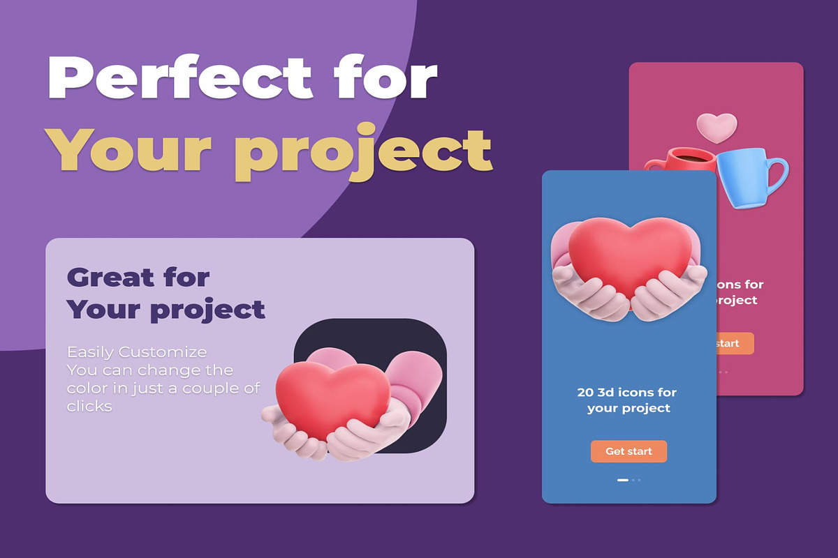 Valentine's Day 3D Icon Pack, an Emoji Icon by Creative Perspective (Photo 6 of 8)