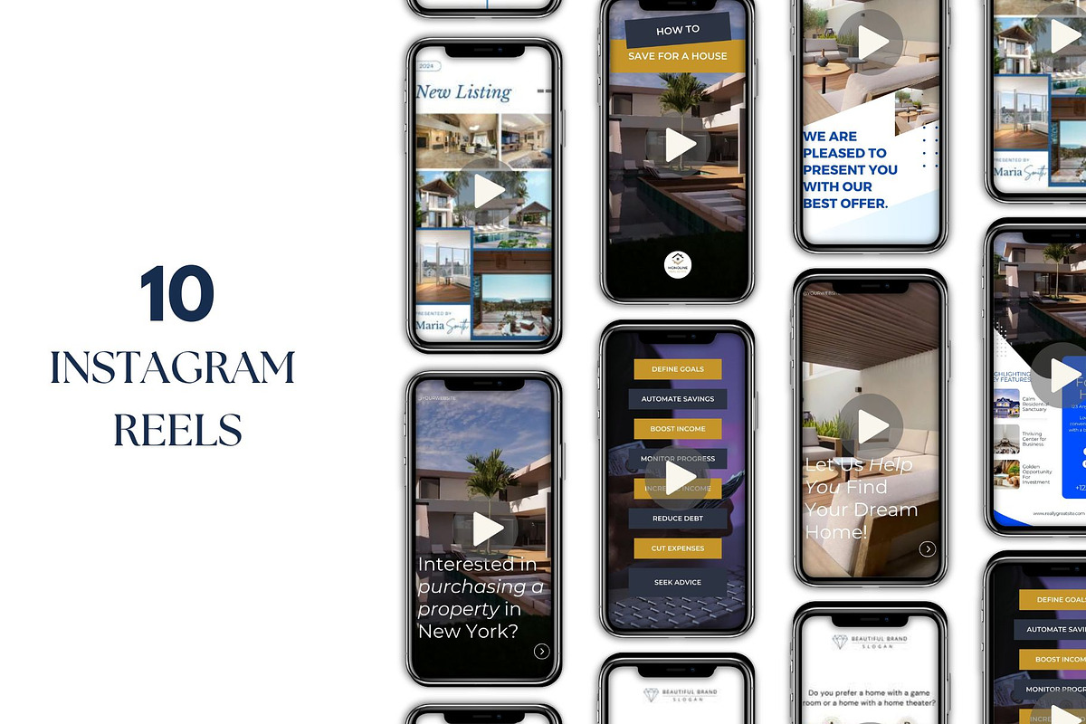 Real Estate Social Media Kit Canva, a Social Media Template by Studioxhq (Photo 3 of 6)