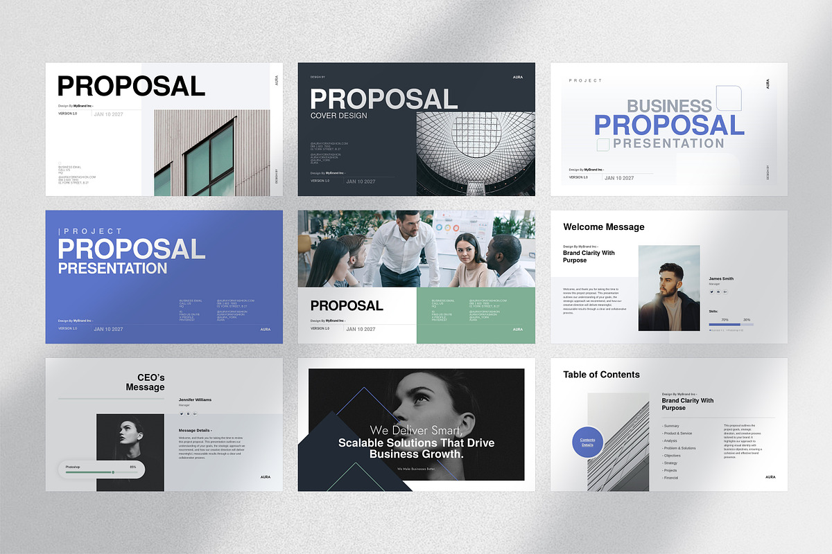 AURA Project Proposal Presentation, a Presentation Template by GoldenPixelStudio (Photo 8 of 29)