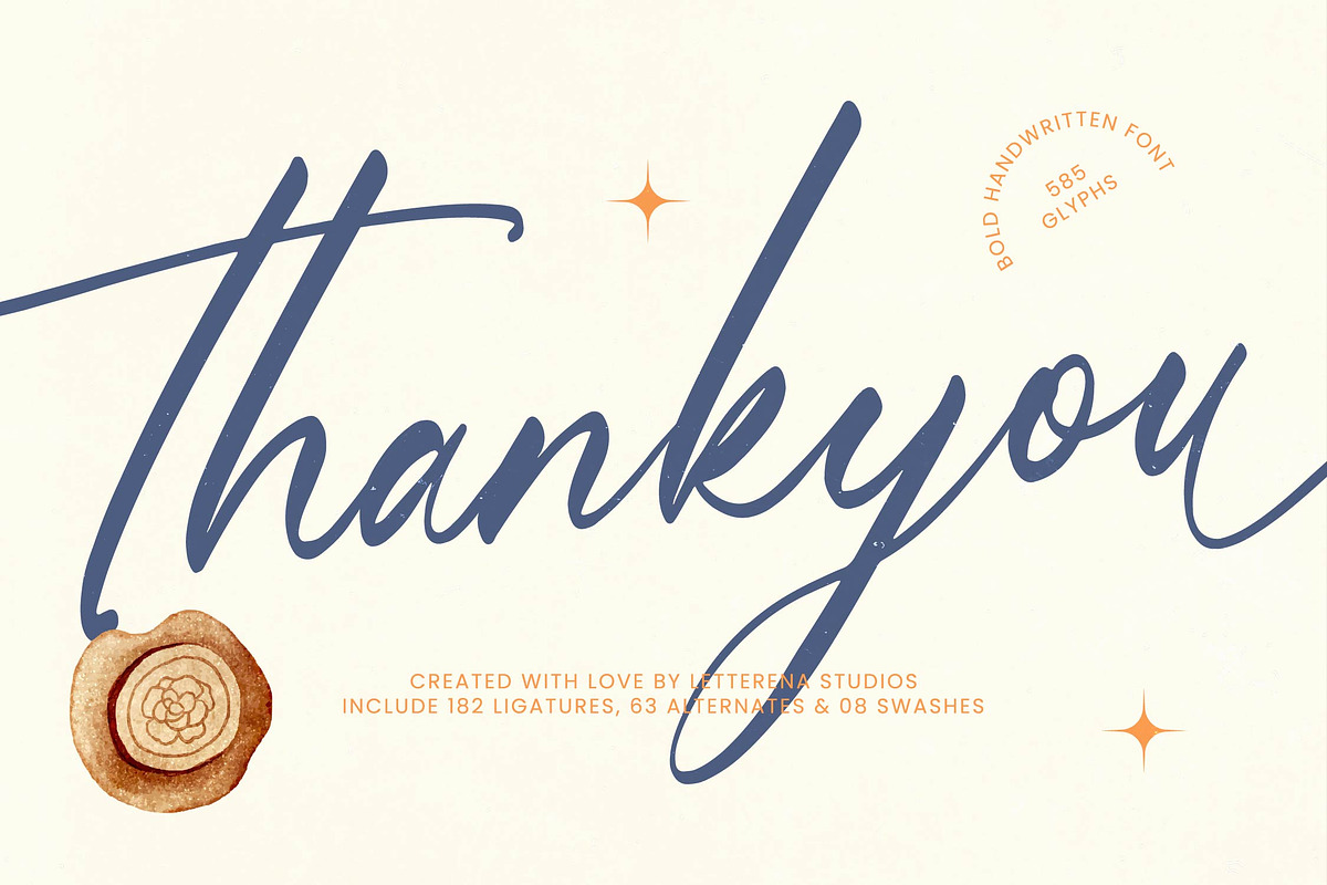 Heartin Daniela Bold Handwritten, a Script Font by Letterena Studios Script (Photo 20 of 20)