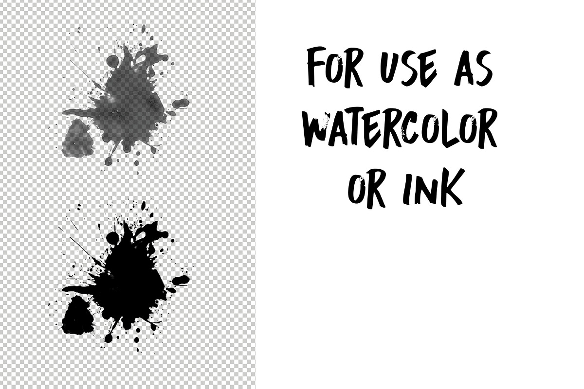 Splatter & Drip Stamp Brush Set, a Brush Add-On by Nancy Ingersoll (Photo 3 of 6)