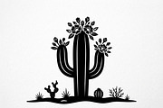 60 Desert Cactus Floral Silhouette, a Seasonal Illustration by Amazin_art (Thumbnail 16 of 34)