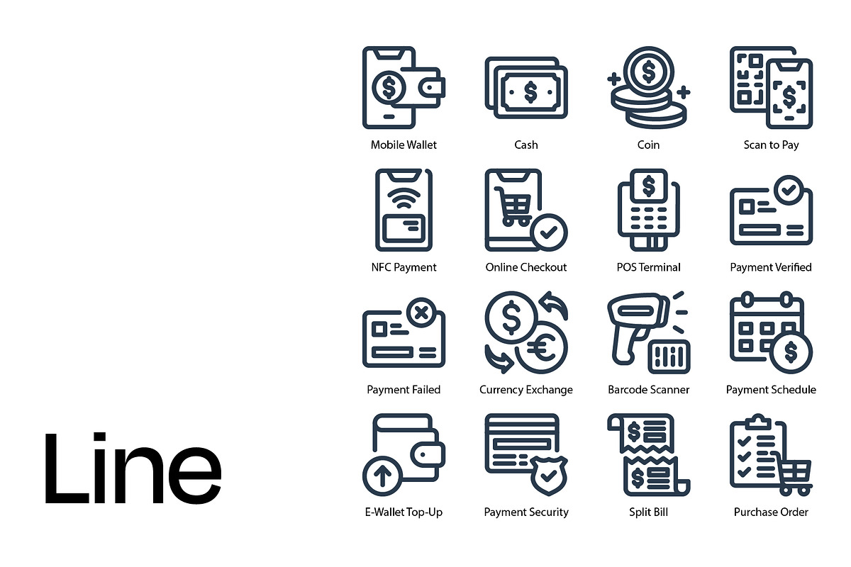 Payment Icon Set, a Duotone Icon by Eklip Studio (Photo 2 of 4)