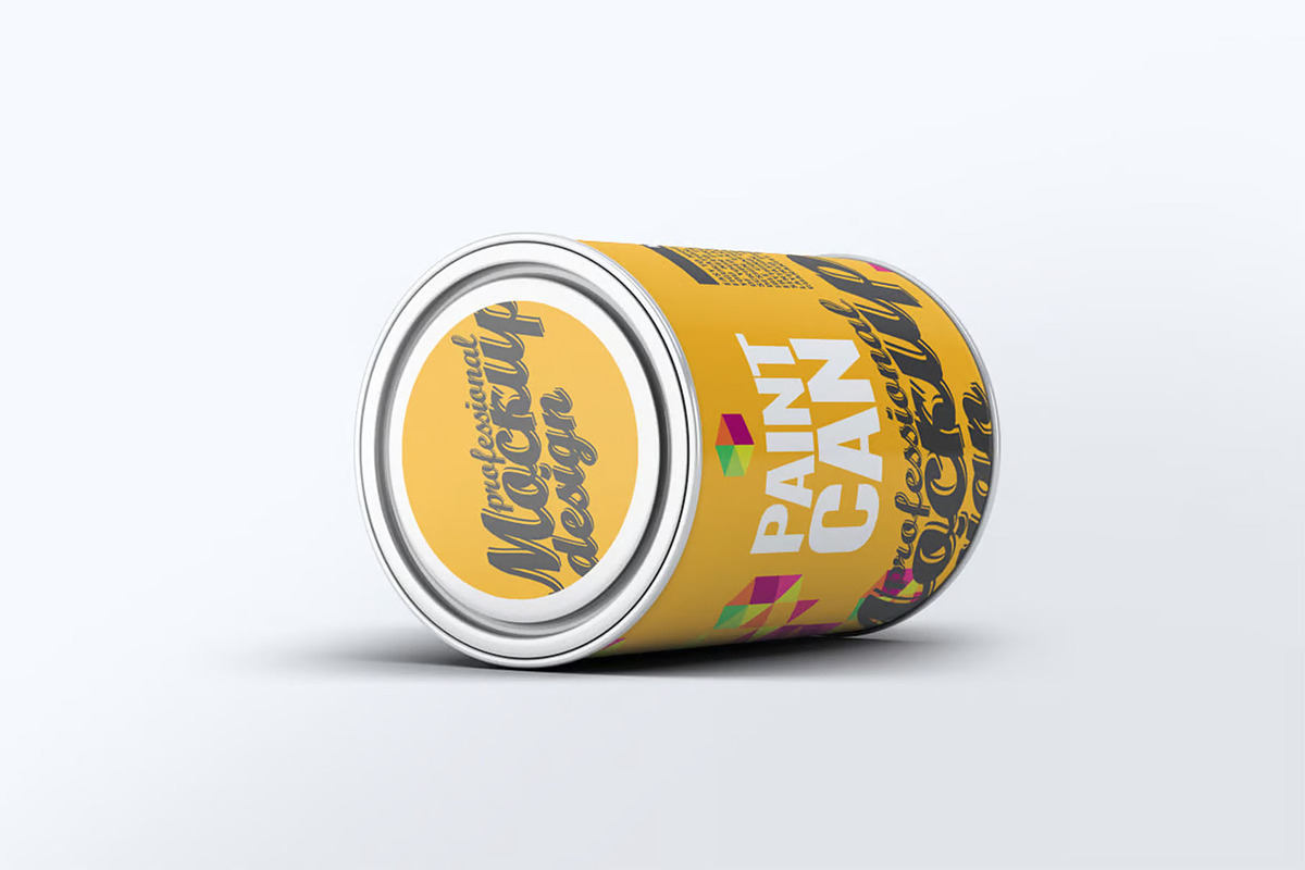 Paint Can Mockup, an Advertising Mockup by Hubzway (Photo 3 of 8)