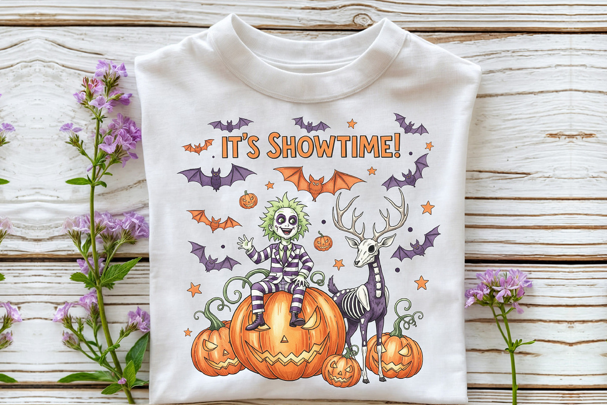 It’s Showtime PNG  Funny Halloween, an Illustration by DreamCafeArt (Photo 3 of 7)