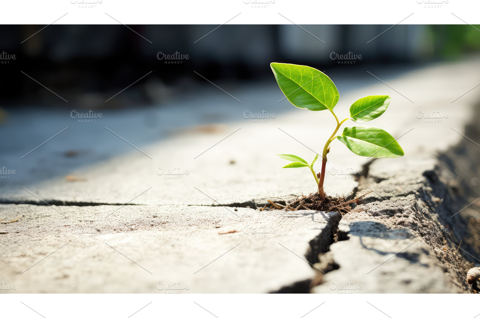 growth plant growing through, a Nature Photo by pikepicture