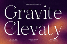 Gravite Elevaty Luxury Serif Font