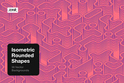 Isometric Rounded Shapes, a Background Graphic by dvtchk (Thumbnail 6 of 15)