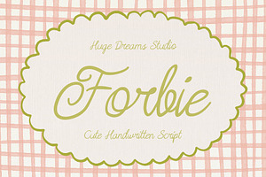 Forbie – Handwriting Script Font