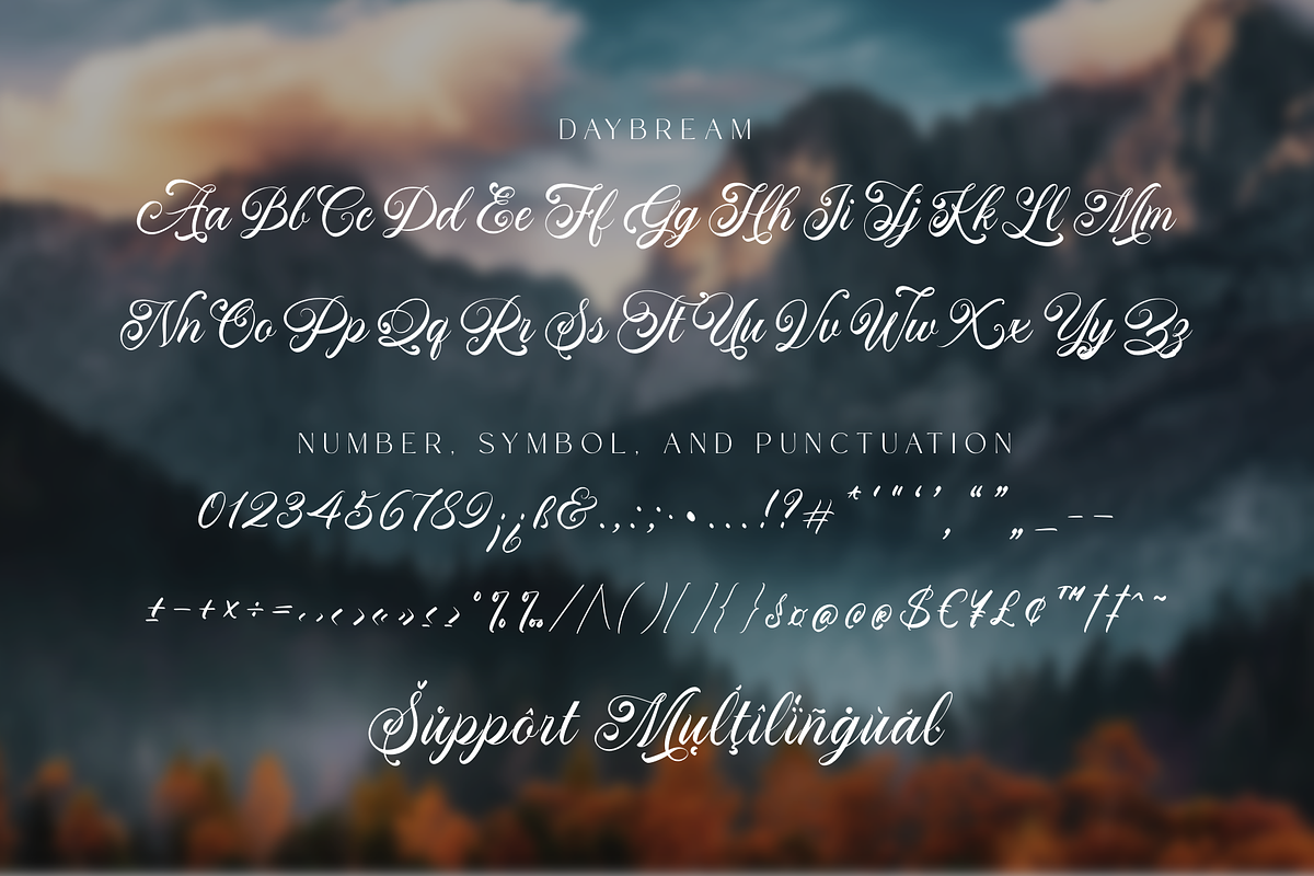 Daybream - Modern Calligraphy Font, a Script Font by Ainun Jinan (Photo 9 of 10)