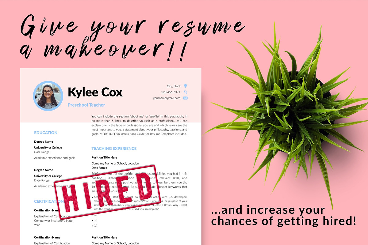 Teacher Resume Design / CV - Kylie, a Resume Template by Templates Design Co. (Photo 16 of 17)