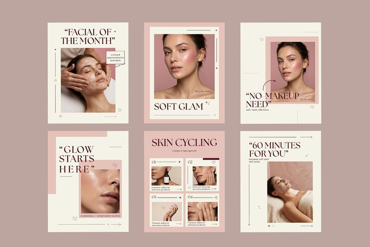 Aesthetic Beauty Instagram Templates, a Social Media Template by Arslan (Photo 5 of 5)