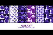 Space seamless patterns, a Technology Illustration by Buch&Bee (Thumbnail 1 of 3)